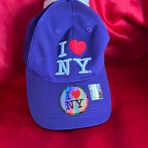 NWT purple I❤️NY baseball cap. Model not included.